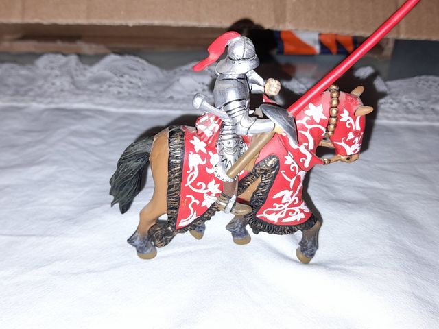 Soldado plomo Maximiliano a caballo.