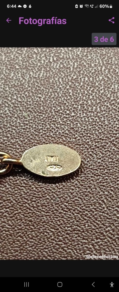 Collar de plata Checcarnini con baño de oro