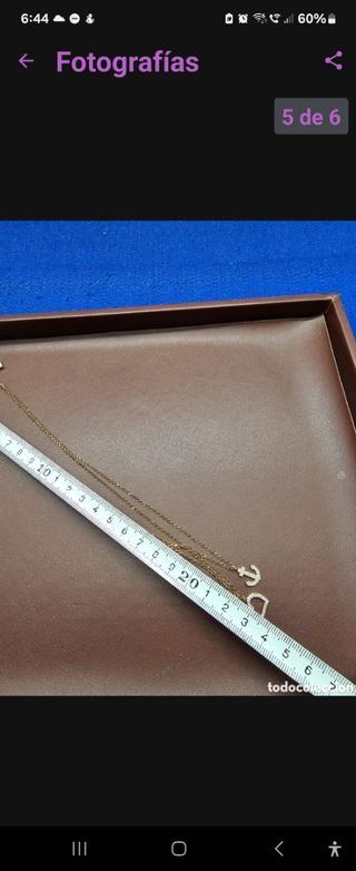 Collar de plata Checcarnini con baño de oro 
