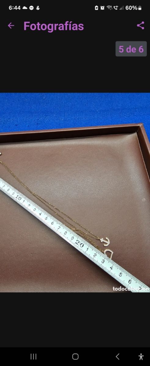 Collar de plata Checcarnini con baño de oro