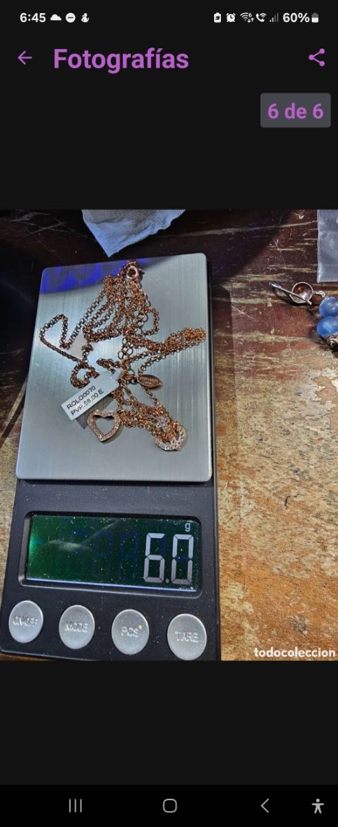 Collar de plata Checcarnini con baño de oro