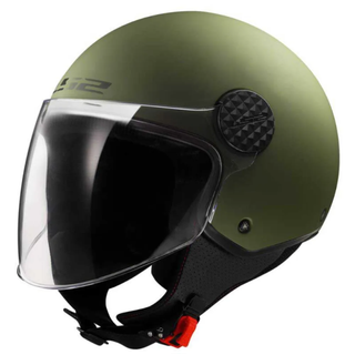Casco Jet LS2 OF558 SPHERE II SOLID VERDE MILITARY