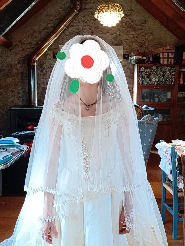 Vestido de novia talla XS 36