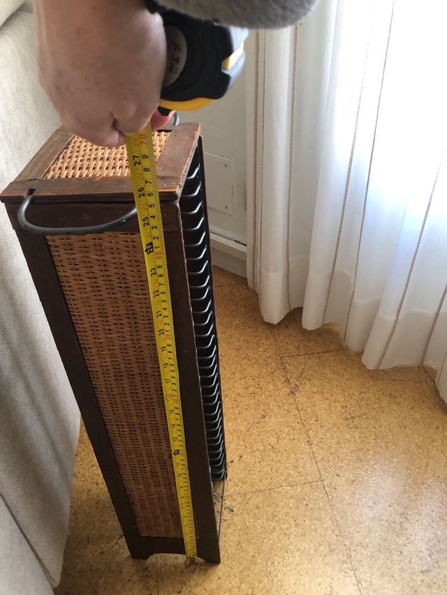 Porta CDS madera y ratan