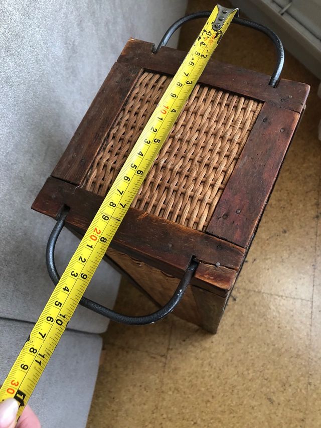 Porta CDS madera y ratan