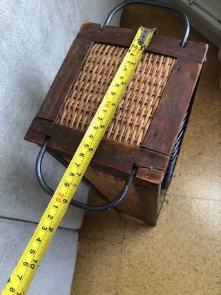 Porta CDS madera y ratan