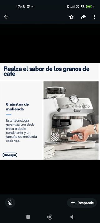 Cafetera De'Longhi EC9155.W - Nueva