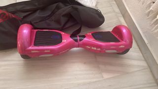 Hoverboard rosa con luces 