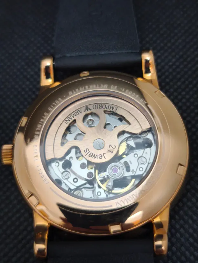 Reloj Emporio Armani Automático Skeleton Hombre