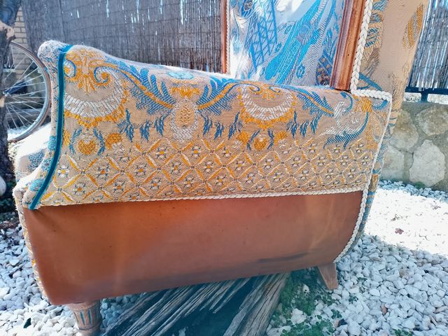 Sillón restaurado artesanal