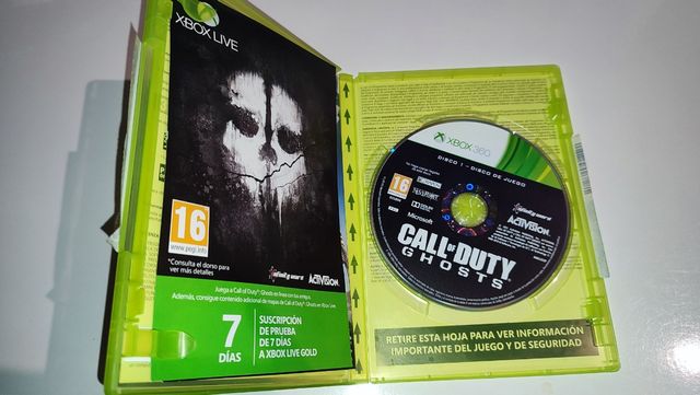 Juego XBOX 360 Call of Dutty Ghosts