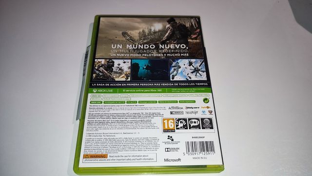 Juego XBOX 360 Call of Dutty Ghosts