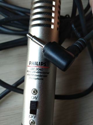 Se vende micrófono Philips SBC 3040, mono unidire