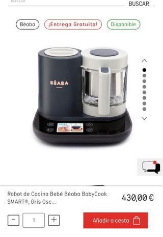 Robot de Cocina Bebé Béaba BabyCook SMART Gris