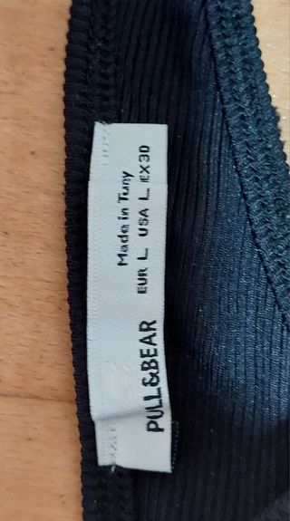 Body negro Pull and Bear