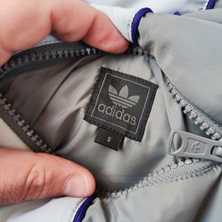 Adidas giubbotto piumino donna taglia S grigio 