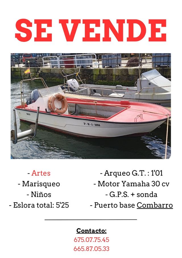 Embarcación marisqueo