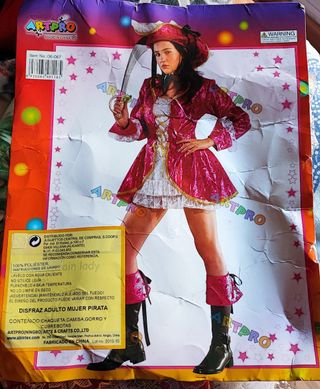 Disfraz de pirata Rosa 