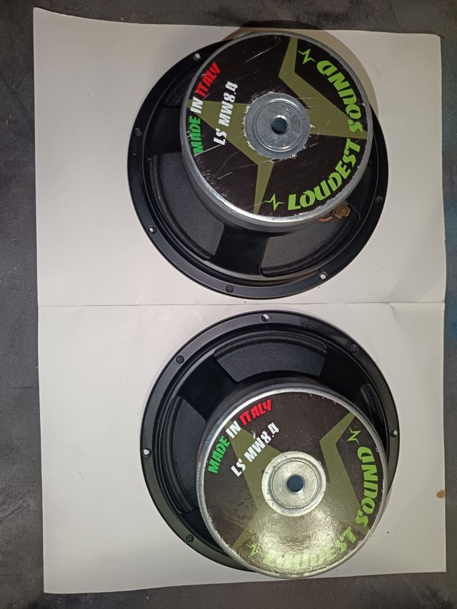  4 Woofer da 20cm 550wat