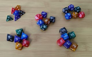 Pack dados rol o para Pathfinder juego de cartas
