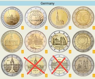 Monedas conmemorativas Alemania 