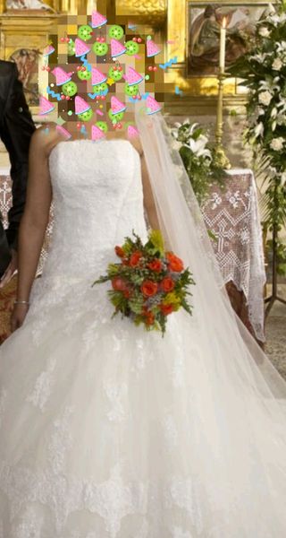 Vestido de novia talla s o 36