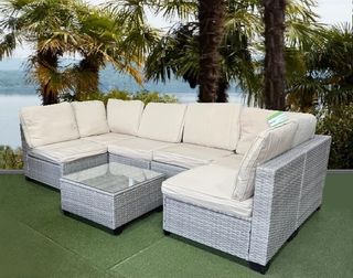 Gran Sofa con mesita para exterior