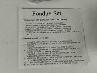 Fondue de hierro nueva