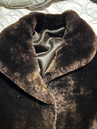 Chaquetón mouton color marron chocolate