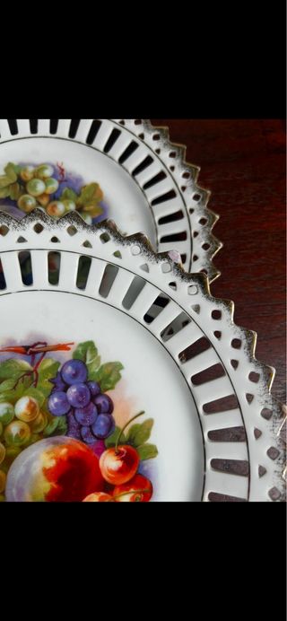 Platos de postre porcelana francesa
