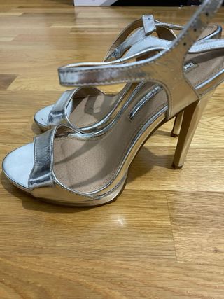 Sandalias plateadas