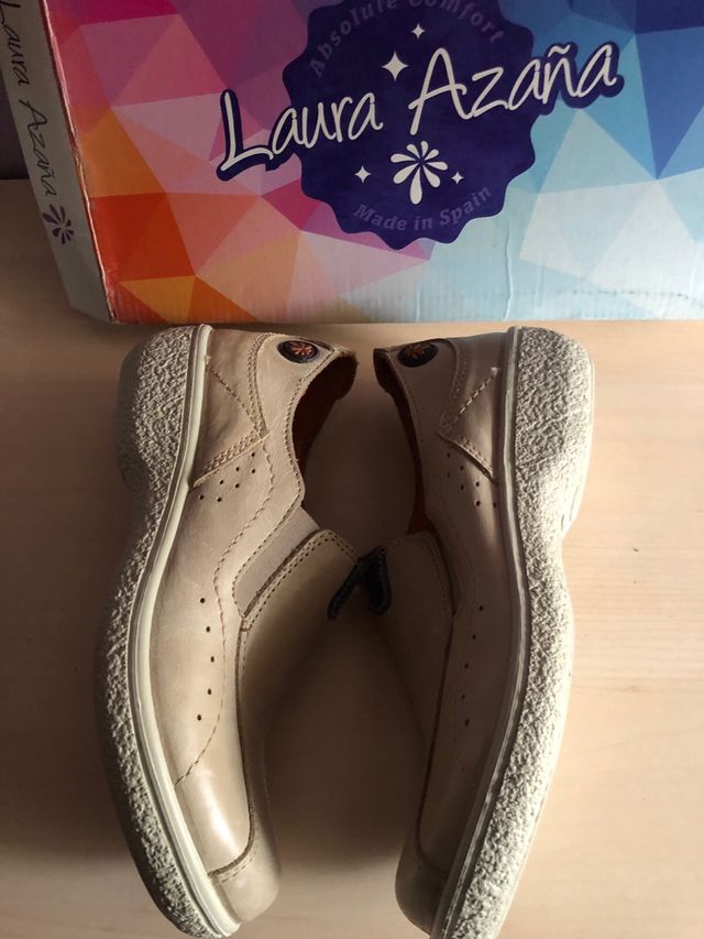 Zapatos de Laura Azaña de piel