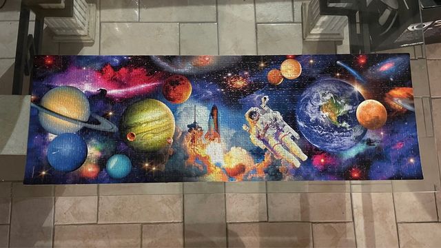 Puzzle incollato Astronauta