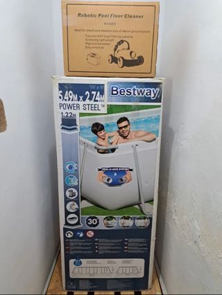 Conjunto de piscina Bestway de 5,49 m x 2,74 m