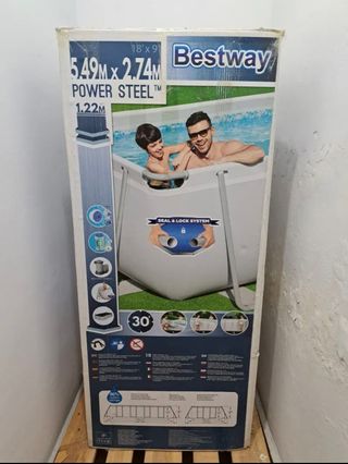 Conjunto de piscina Bestway de 5,49 m x 2,74 m