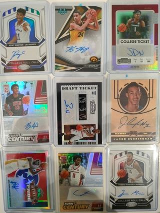 Mega Lote de 45 cromos Autografos NBA. Autos Cards