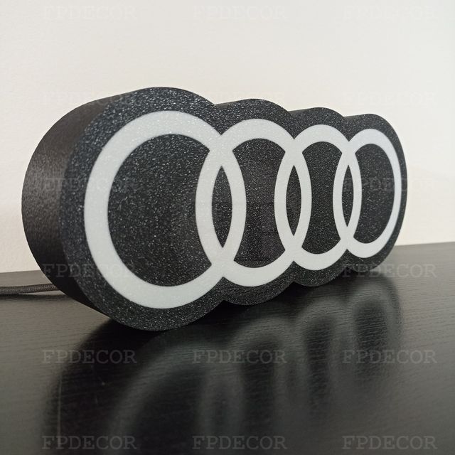 Audi com LED RGB! Caixa de luz! Decor