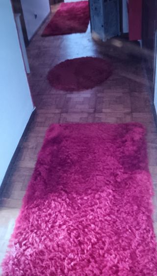 Conjunto 3 Alfombras rojas