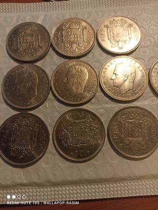 10 MONEDAS 100 PESETAS 1975*76