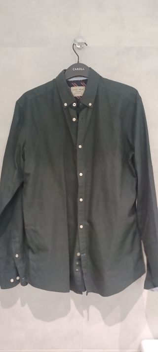 Camisa verde oscuro Oxford Cotton