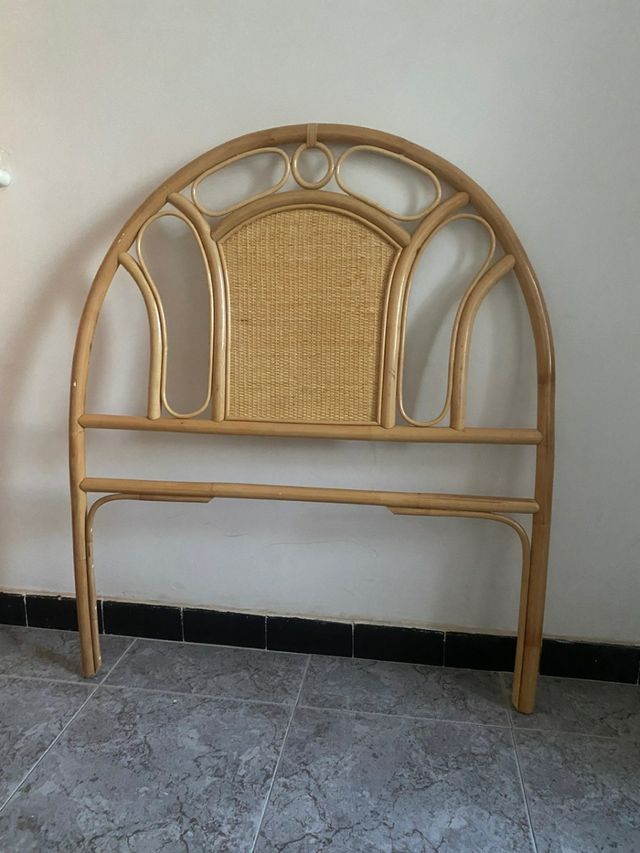 2 cabeceros de mimbre 90cm