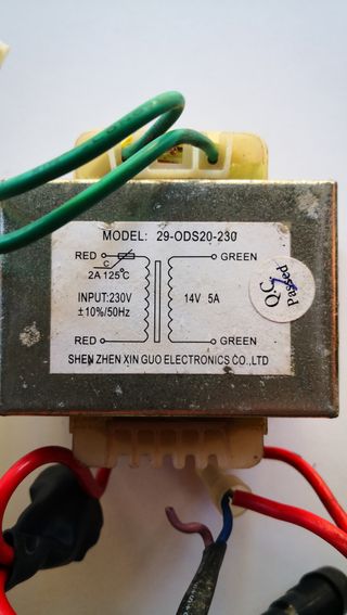 TRANSFORMADOR SUBWOFER ACTIVO  230V-14V/5A