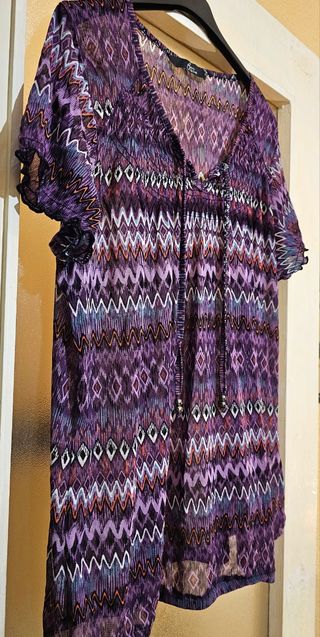 Blusa vintage transparente