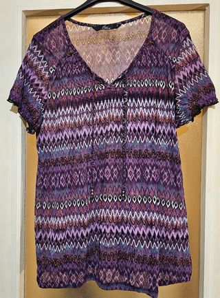 Blusa vintage transparente