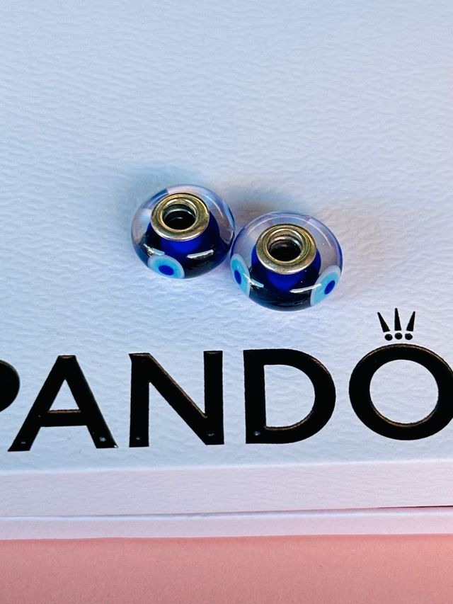 Lote 2 muranos Mal de Ojo Pandora