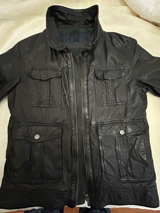 Chaqueta cazadora piel