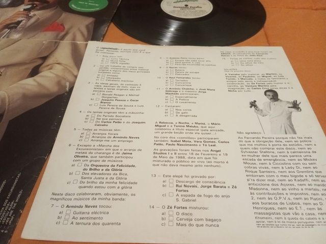 Disco De Vinilo LP Fernando Pereira  firmado por e