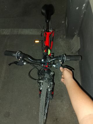 Bicicleta de montaña rockrider 500 naran