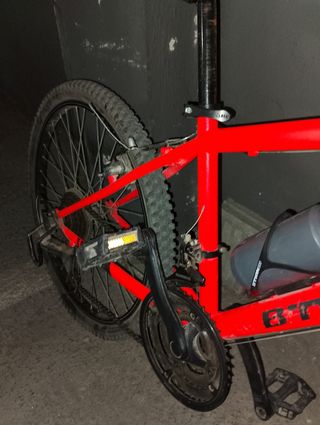 Bicicleta de montaña rockrider 500 naran