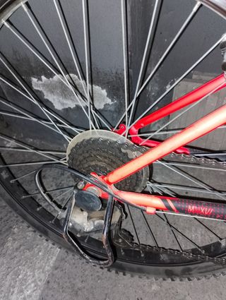Bicicleta de montaña rockrider 500 naran